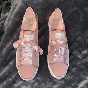 Kate spade Keds blush triple kick tennis shoes